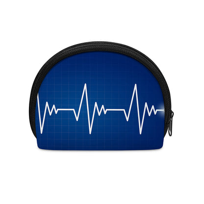 Heartbeat Cardiogram Print Coin Purse