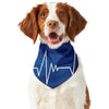 Heartbeat Cardiogram Print Dog Bandana