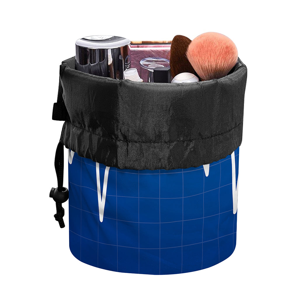 Heartbeat Cardiogram Print Drawstring Makeup Bag