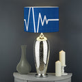 Heartbeat Cardiogram Print Drum Lamp Shade