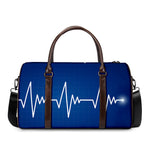 Heartbeat Cardiogram Print Duffle Bag