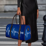 Heartbeat Cardiogram Print Duffle Bag