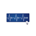 Heartbeat Cardiogram Print Extended Mouse Pad