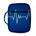 Heartbeat Cardiogram Print Front Pocket Bible Bag