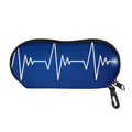 Heartbeat Cardiogram Print Glasses Case