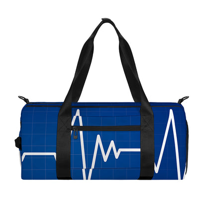 Heartbeat Cardiogram Print Gym Bag