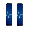 Heartbeat Cardiogram Print Handle Covers