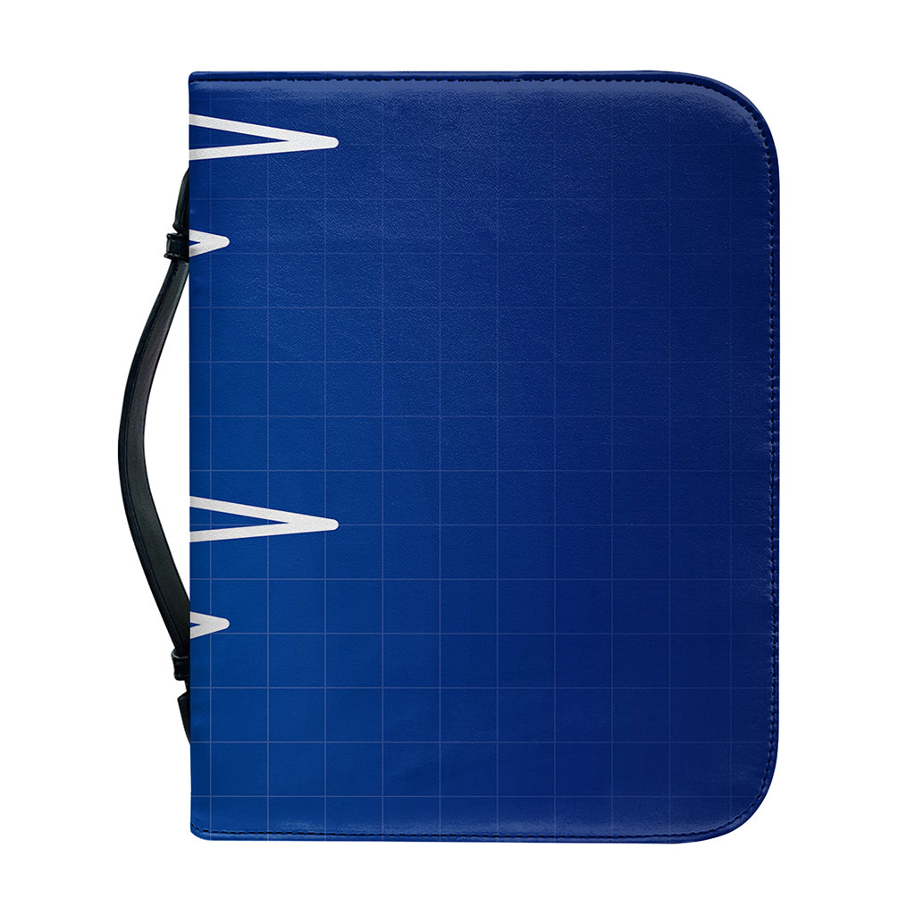Heartbeat Cardiogram Print Leather Bible Cover