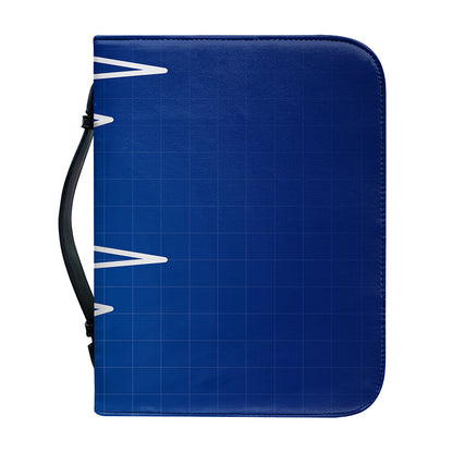 Heartbeat Cardiogram Print Leather Bible Cover