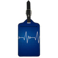 Heartbeat Cardiogram Print Luggage Tag