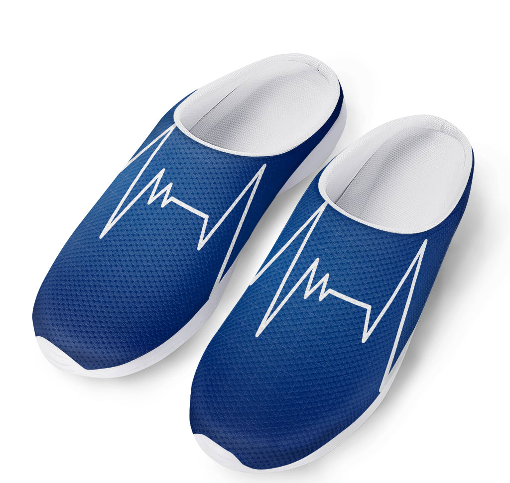 Heartbeat Cardiogram Print Mesh Casual Shoes