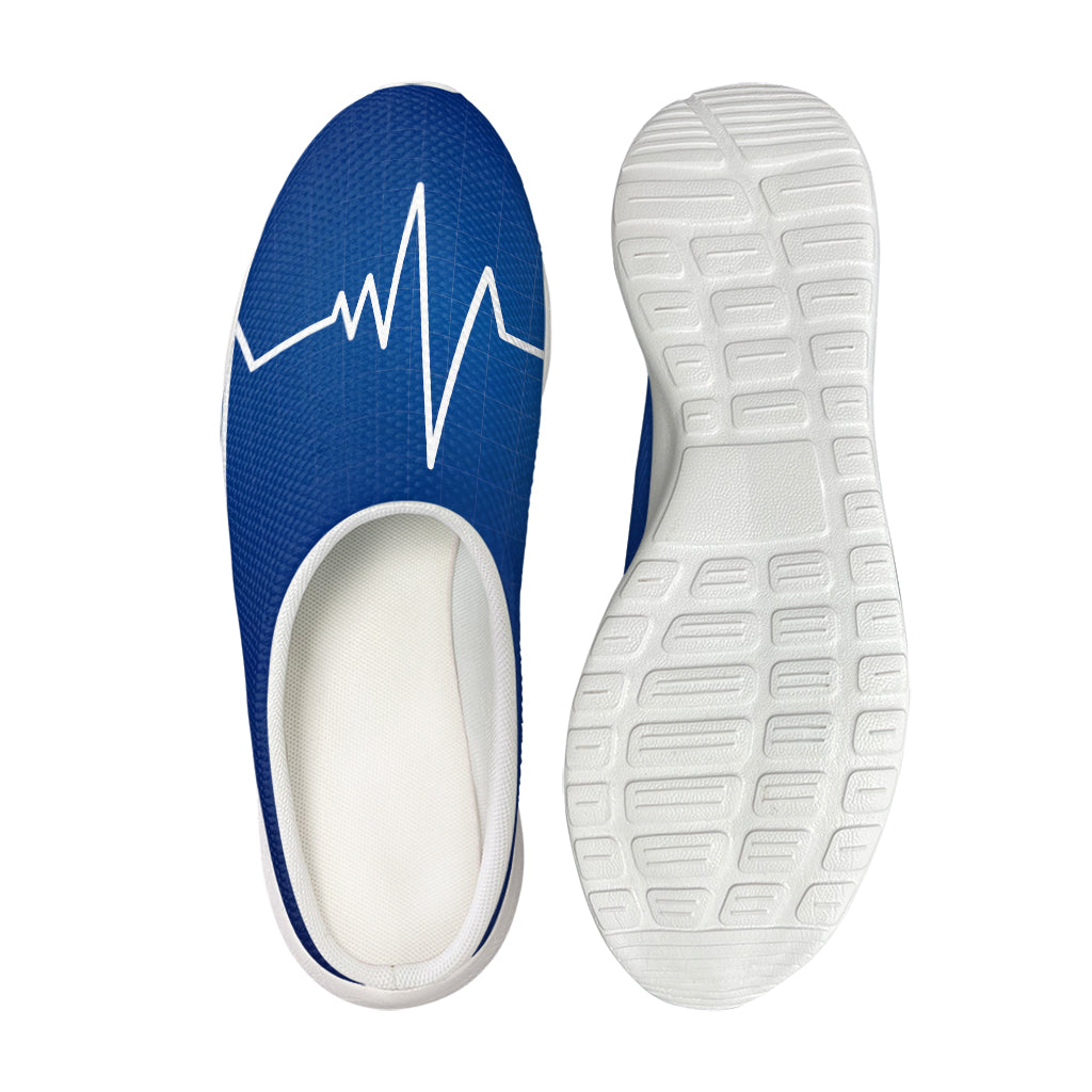 Heartbeat Cardiogram Print Mesh Casual Shoes