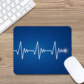Heartbeat Cardiogram Print Mouse Pad