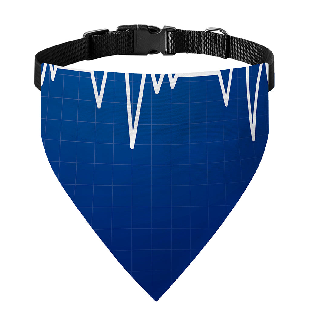 Heartbeat Cardiogram Print Over The Collar Dog Bandana