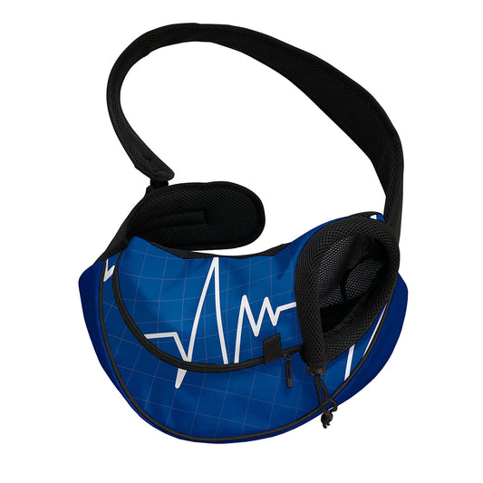 Heartbeat Cardiogram Print Pet Sling Carrier