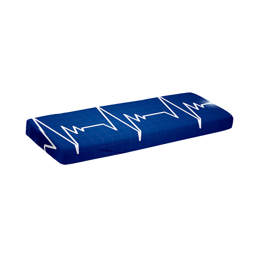 Heartbeat Cardiogram Print Piano Keyboard Cover