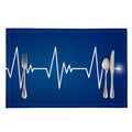 Heartbeat Cardiogram Print Placemat