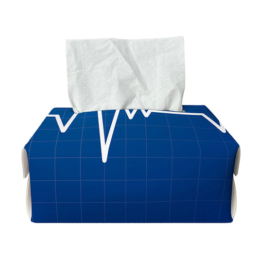 Heartbeat Cardiogram Print Rectangle Tissue Box Cover