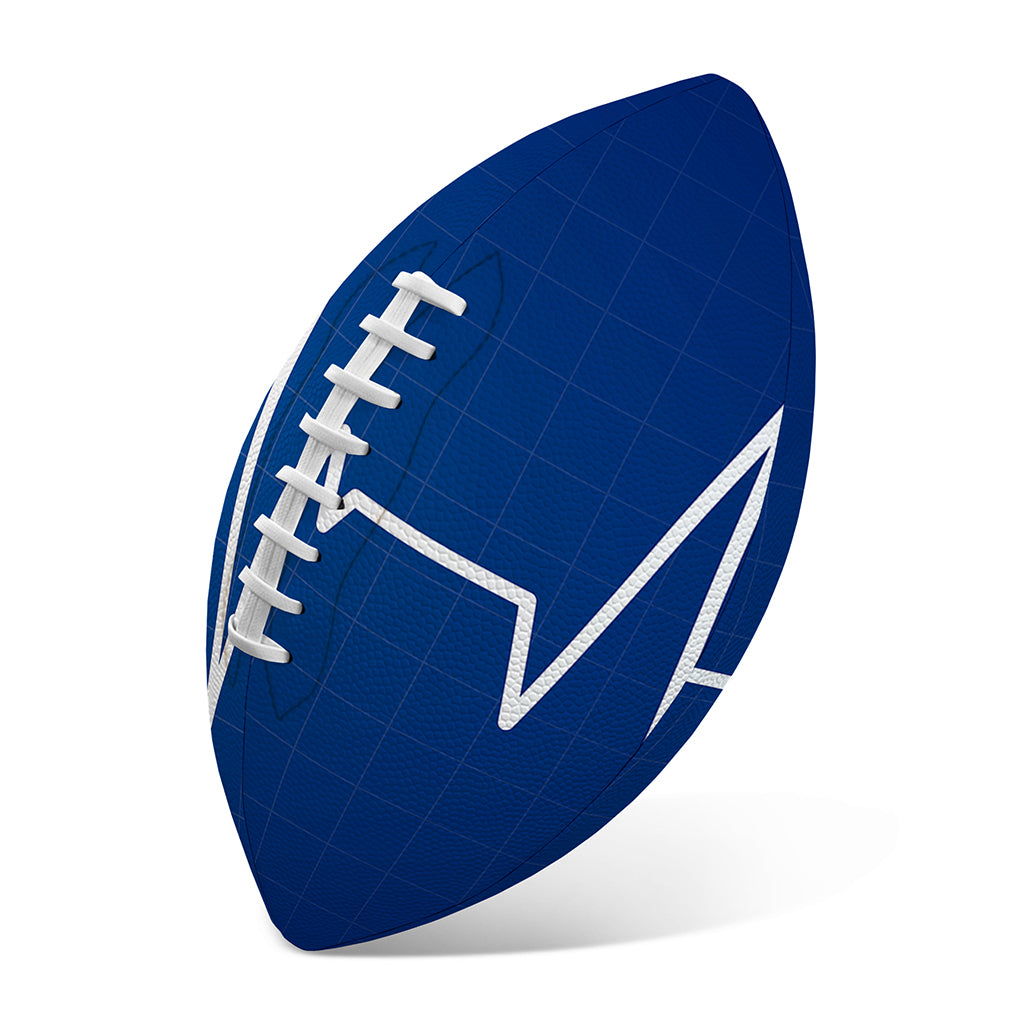 Heartbeat Cardiogram Print Rugby Ball