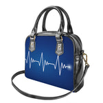 Heartbeat Cardiogram Print Shoulder Handbag
