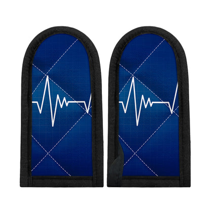 Heartbeat Cardiogram Print Skillet Handle Cover