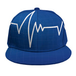 Heartbeat Cardiogram Print Snapback Cap