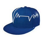 Heartbeat Cardiogram Print Snapback Cap