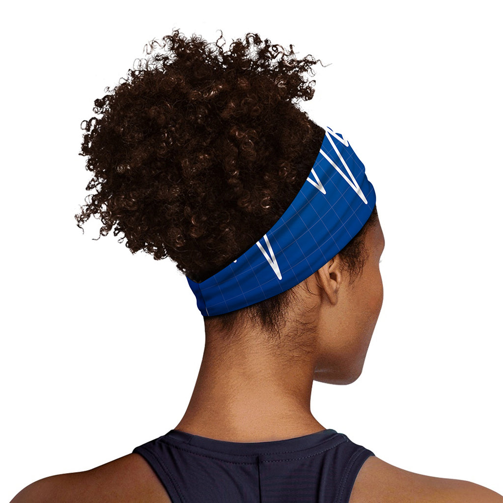 Heartbeat Cardiogram Print Sports Headband