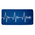 Heartbeat Cardiogram Print Towel
