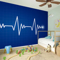 Heartbeat Cardiogram Print Wall Sticker