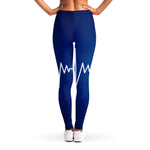 Heartbeat Cardiogram Print Women's Leggings