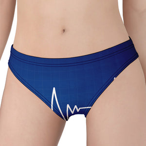 Heartbeat Cardiogram Print Women's Panties