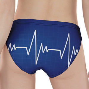 Heartbeat Cardiogram Print Women's Panties