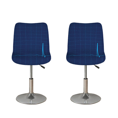 Heartbeat Electrocardiogram Print Bar Stool Covers