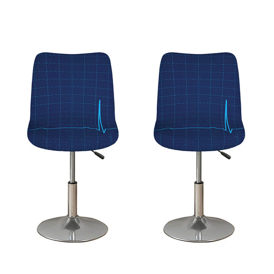 Heartbeat Electrocardiogram Print Bar Stool Covers