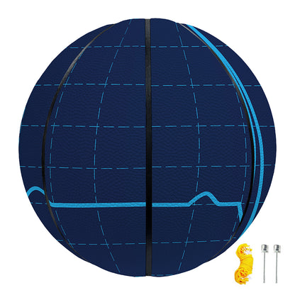 Heartbeat Electrocardiogram Print Basketball