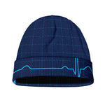 Heartbeat Electrocardiogram Print Beanie