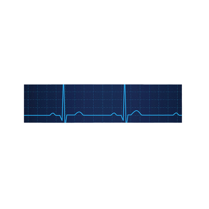 Heartbeat Electrocardiogram Print Bed Runner