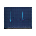Heartbeat Electrocardiogram Print Bifold Wallet