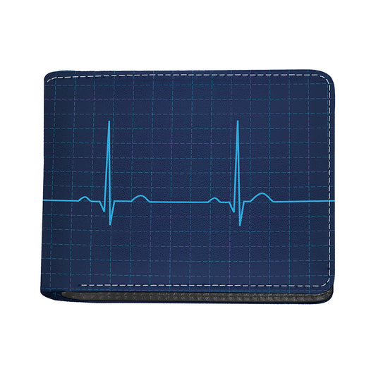 Heartbeat Electrocardiogram Print Bifold Wallet