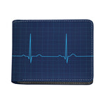 Heartbeat Electrocardiogram Print Bifold Wallet