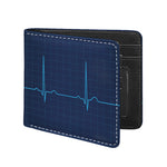 Heartbeat Electrocardiogram Print Bifold Wallet