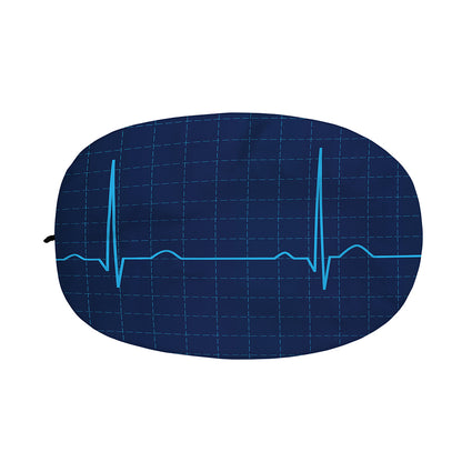 Heartbeat Electrocardiogram Print Car Side Mirror Covers