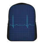 Heartbeat Electrocardiogram Print Casual Backpack