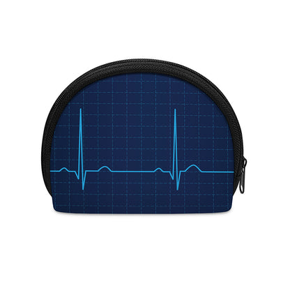 Heartbeat Electrocardiogram Print Coin Purse