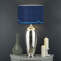 Heartbeat Electrocardiogram Print Drum Lamp Shade