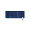 Heartbeat Electrocardiogram Print Extended Mouse Pad