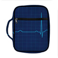 Heartbeat Electrocardiogram Print Front Pocket Bible Bag
