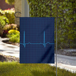 Heartbeat Electrocardiogram Print House Flag