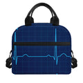 Heartbeat Electrocardiogram Print Insulated Lunch Bag